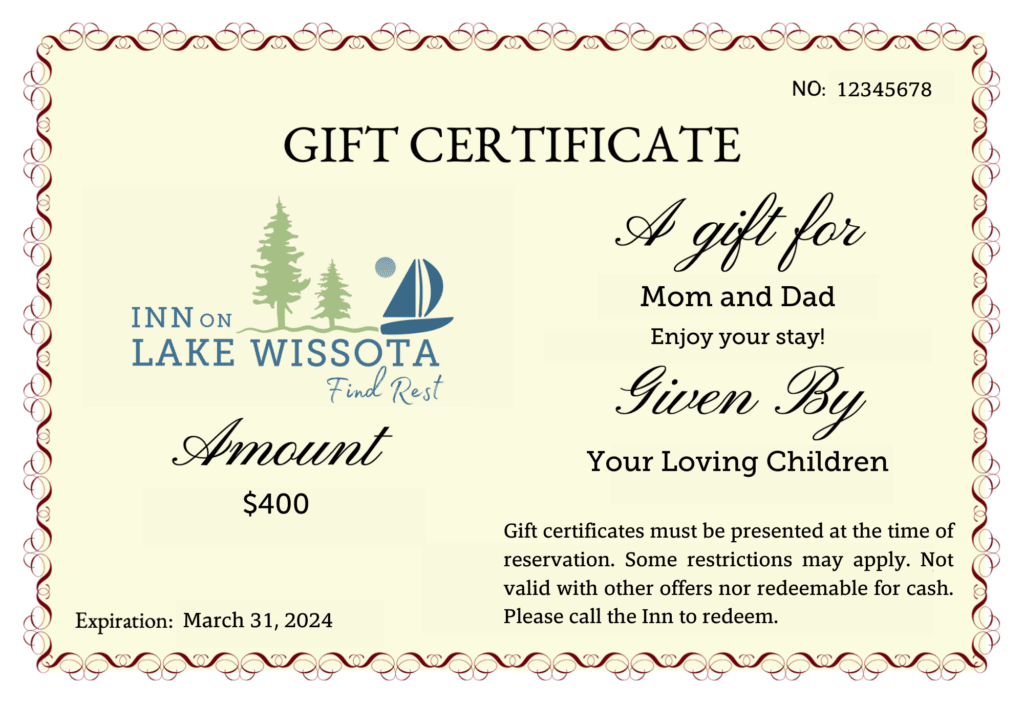 Gift Certificates 1