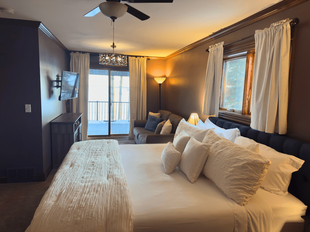 Sanctuary King Bed and sitting area